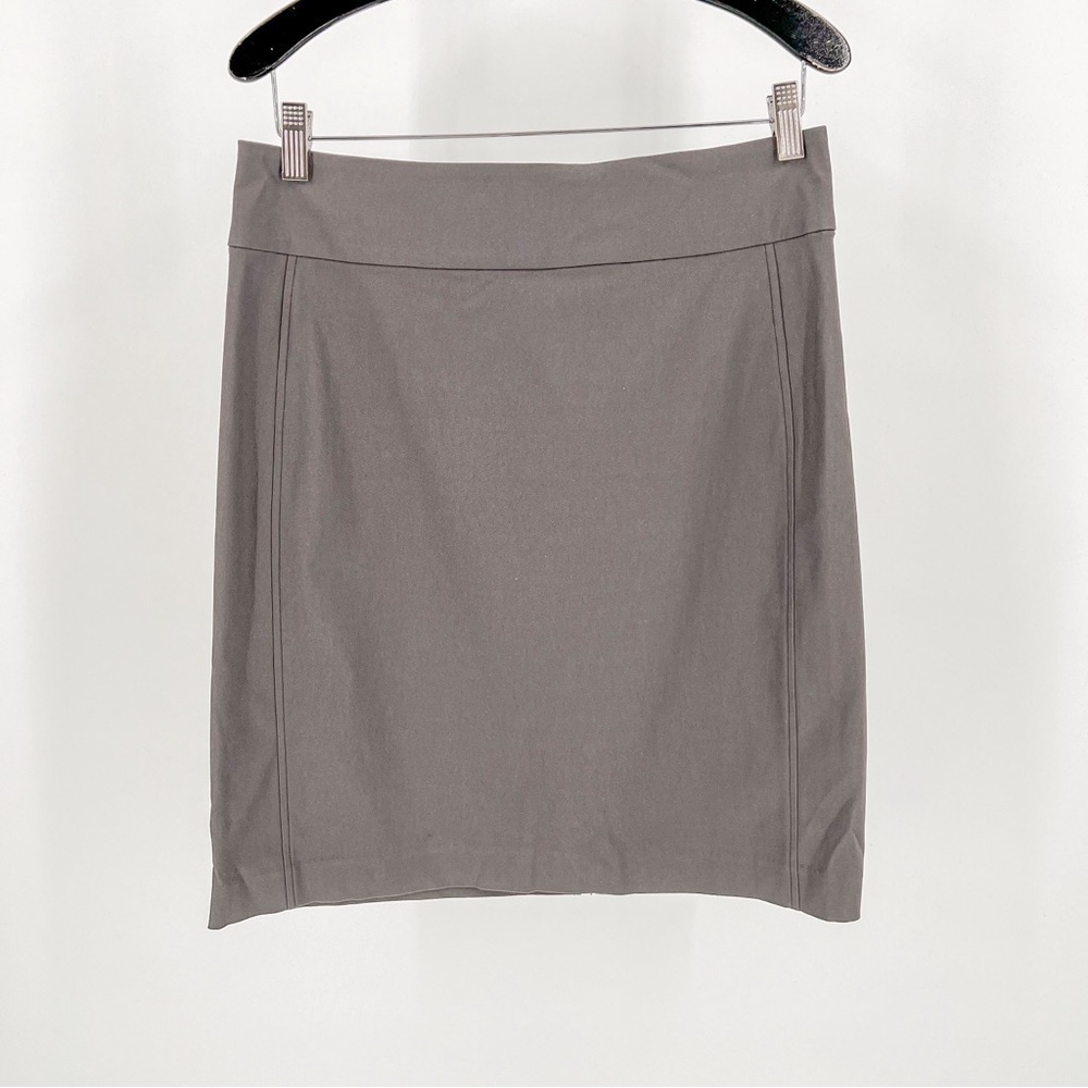 Nic Zoe Gray Pencil Skirt